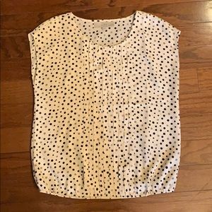 LOFT Cream with Gray and Black Accents Sz SP